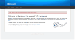 Desktop Screenshot of demo.banshee-php.org