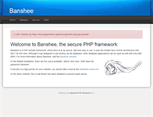Tablet Screenshot of demo.banshee-php.org